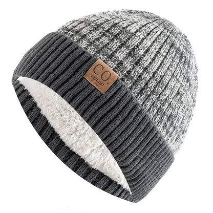 Winter Beanie – Unisex Warm Fur-Lined Knitted Hat