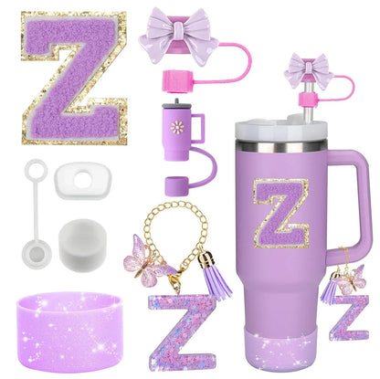 Tumbler Accessories Set – 8PCS Silicone Straw & Cup Covers
