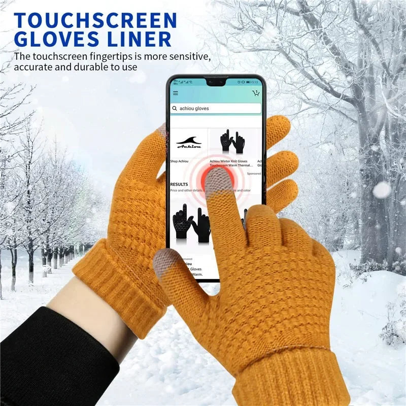 Winter Gloves – Warm Touchscreen Knit Gloves for Men & Women