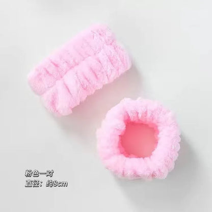 Face Wash Wristbands 2-Piece Set Water Absorbent Sweatbands