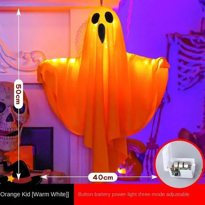 Halloween Ghost Decoration, Glowing LED Hanging Ghost Prop