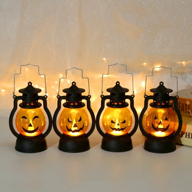 Halloween Pumpkin Lantern LED Hanging Light for Party Decor