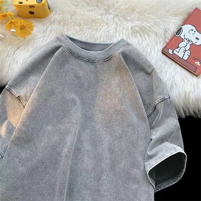 Men’s Oversized T-Shirt – Acid Wash Vintage Streetwear Tee