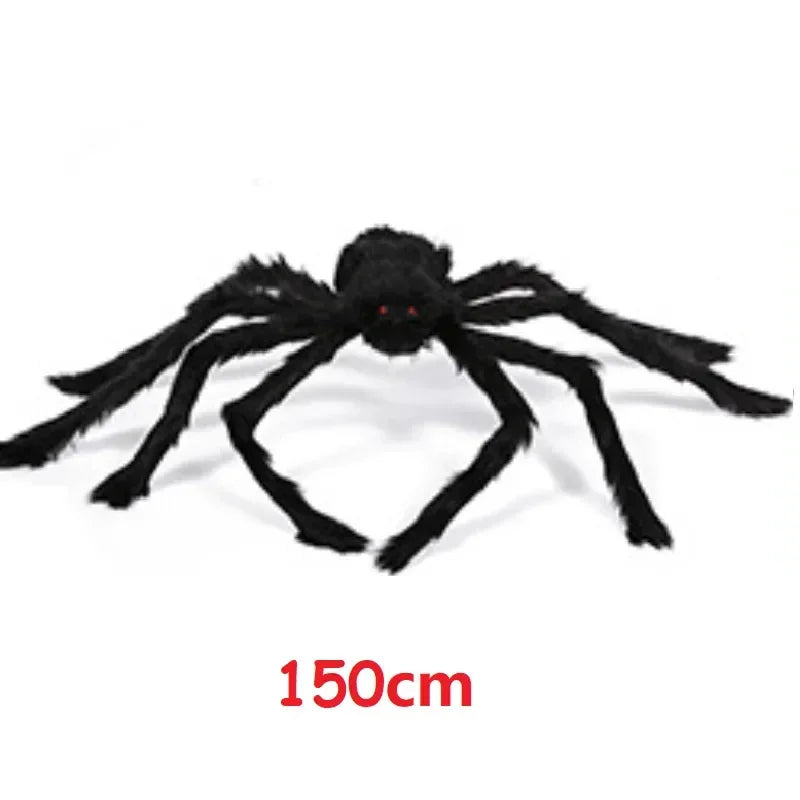 Halloween Spider Decoration, Giant Plush Spider Web Prop