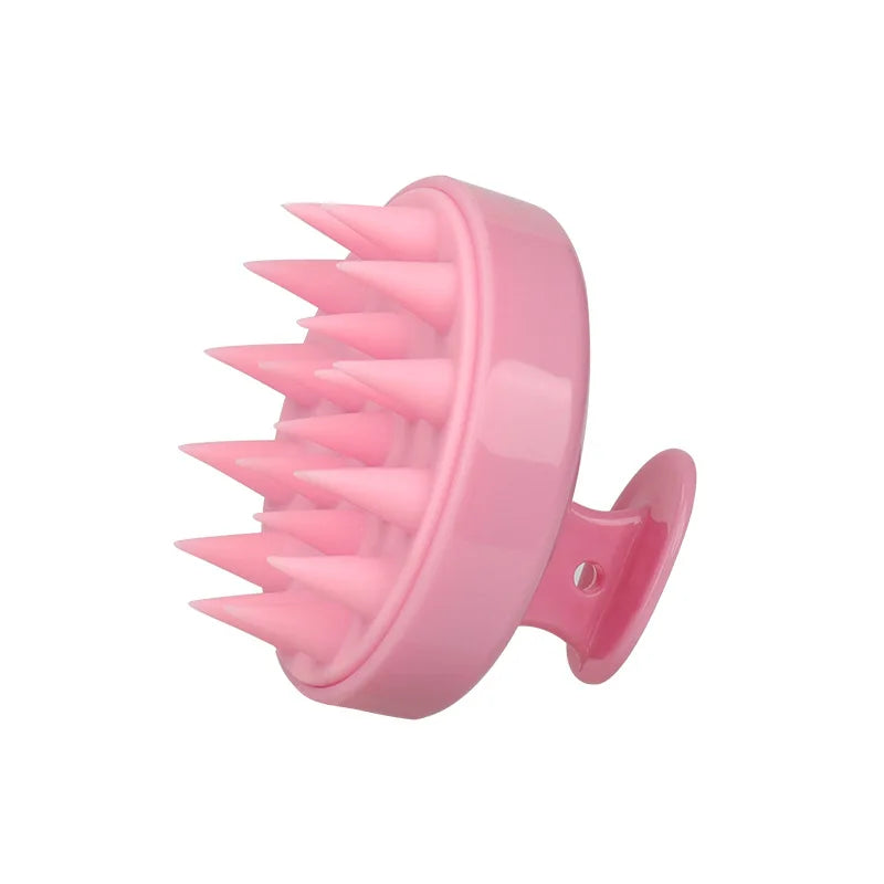 Silicone Shampoo Brush Scalp Massage Hair Washing Brush