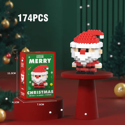 Christmas Building Blocks Set, Micro DIY Holiday Decoration Toy