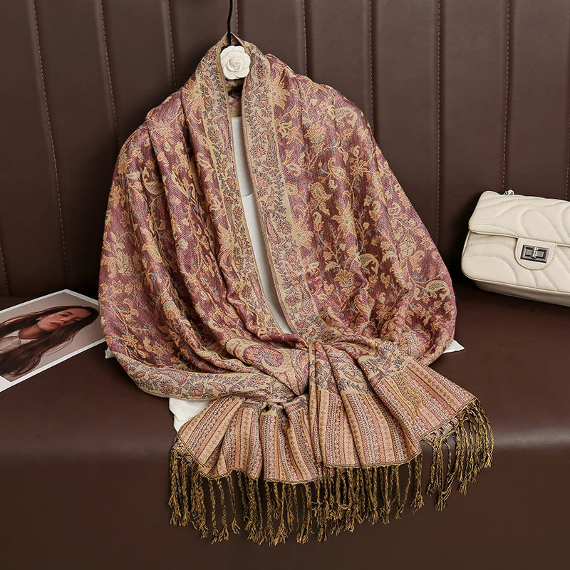 Women's Winter Scarf, Soft Pashmina Shawl Wrap