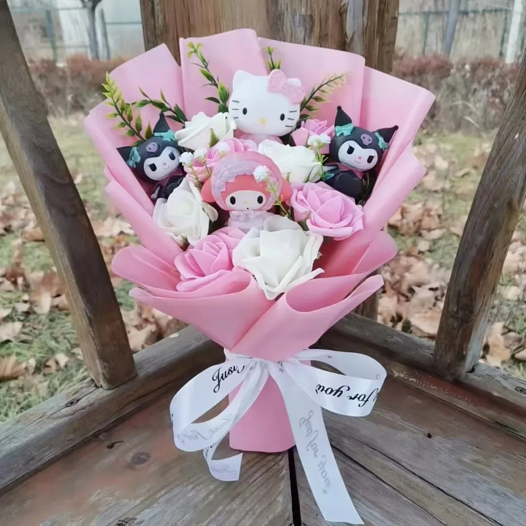 Plush Flower Bouquet with Soft Plush