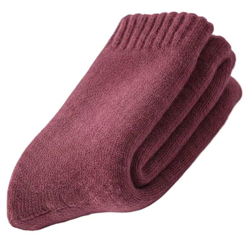 Men's Winter Socks Thick Warm Wool Blend Cold Weather Socks