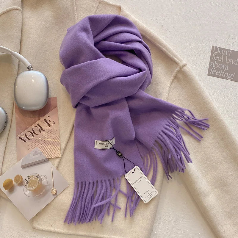 Women’s Winter Scarf – Warm Wool Blend Wrap for Cold Weather