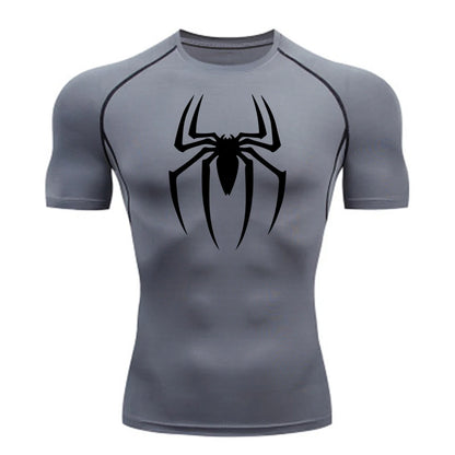 Men's Compression Shirt Quick Dry Short Sleeve Gym Running Top