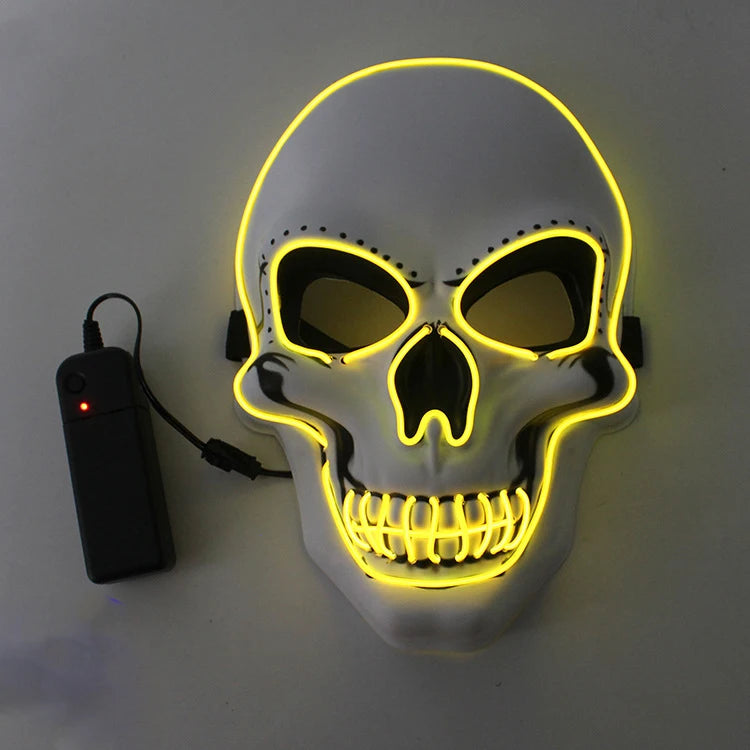 LED Halloween Mask – Glowing Skull Full Face Costume Mask