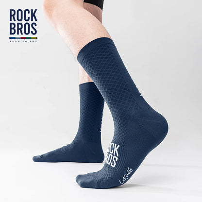 Men's Cycling Socks Knee-High Breathable Stretch Sports Socks
