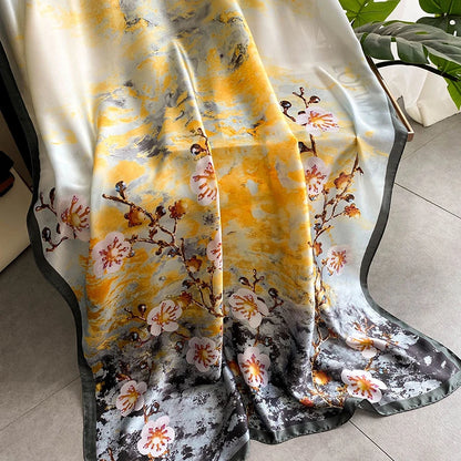 Women's Polyester Scarf, Soft Long Shawl for Beach & Everyday Wear