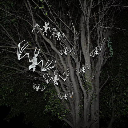 Halloween Bat Skeleton, Creepy Plastic Skeleton Decoration