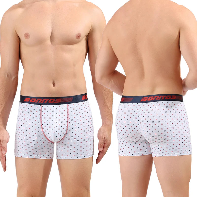 Men's Cotton Boxer Shorts Stretch Underwear Printed Design