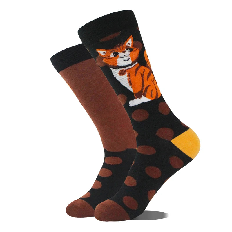 Funny Men's Socks Cotton Novelty Crew Socks Unisex