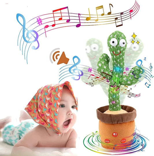 Dancing Cactus Toy with Talking, Singing and Repeating Functions