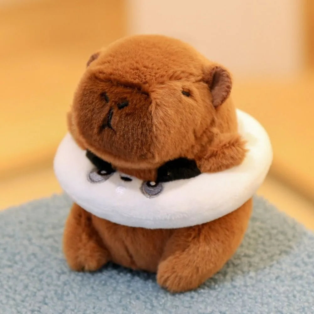 Capybara Plush Toy – Cute Winged Hoodie Stuffed Animal 12cm