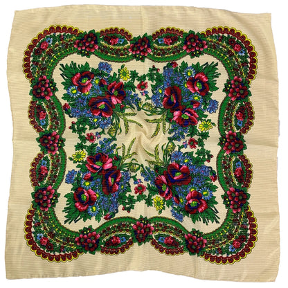 Women's Square Scarf, 70×70cm Printed Head Scarf and Bandana