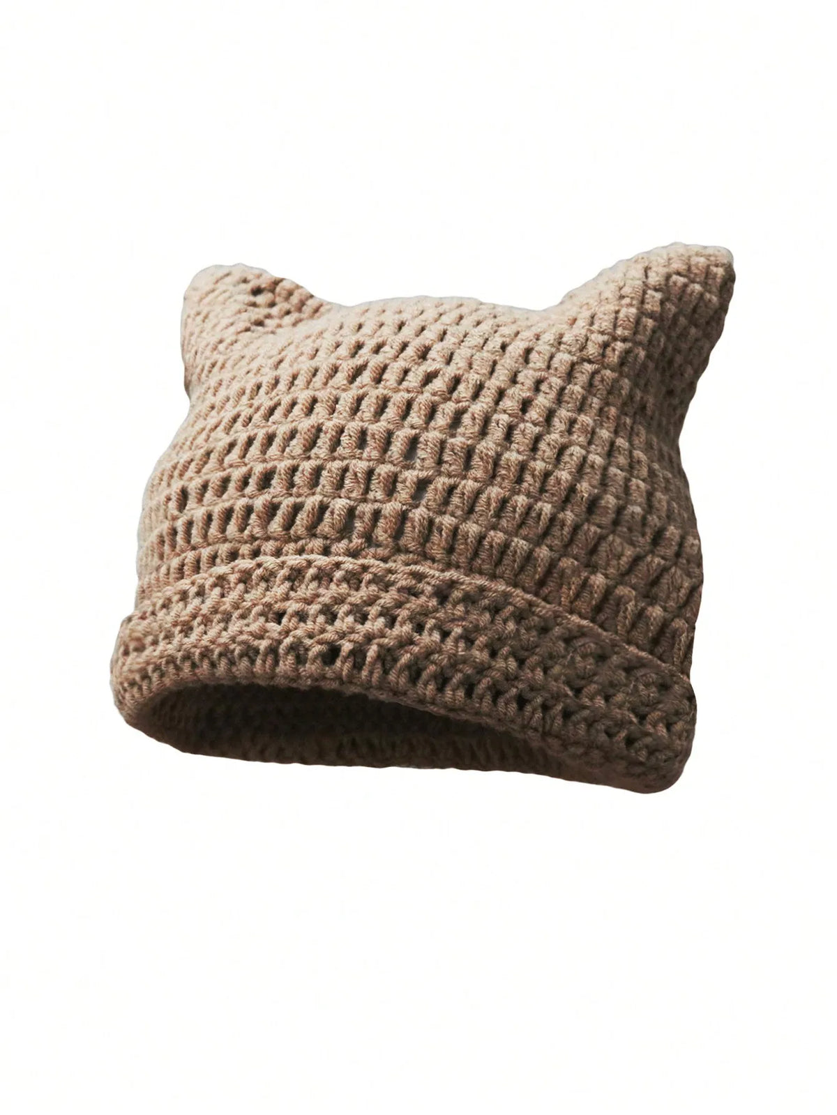 Women's Cat Ear Beanie Warm Knit Winter Hat 56-60cm