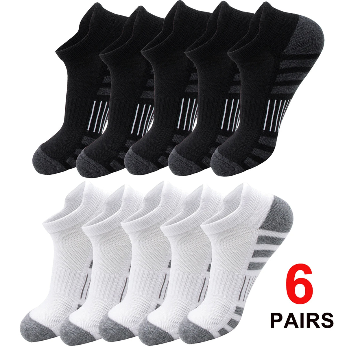 Athletic Ankle Socks – Cushioned Breathable Running Sports Socks