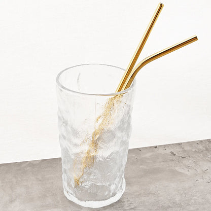 Reusable Stainless Steel Straws Set with Cleaning Brush