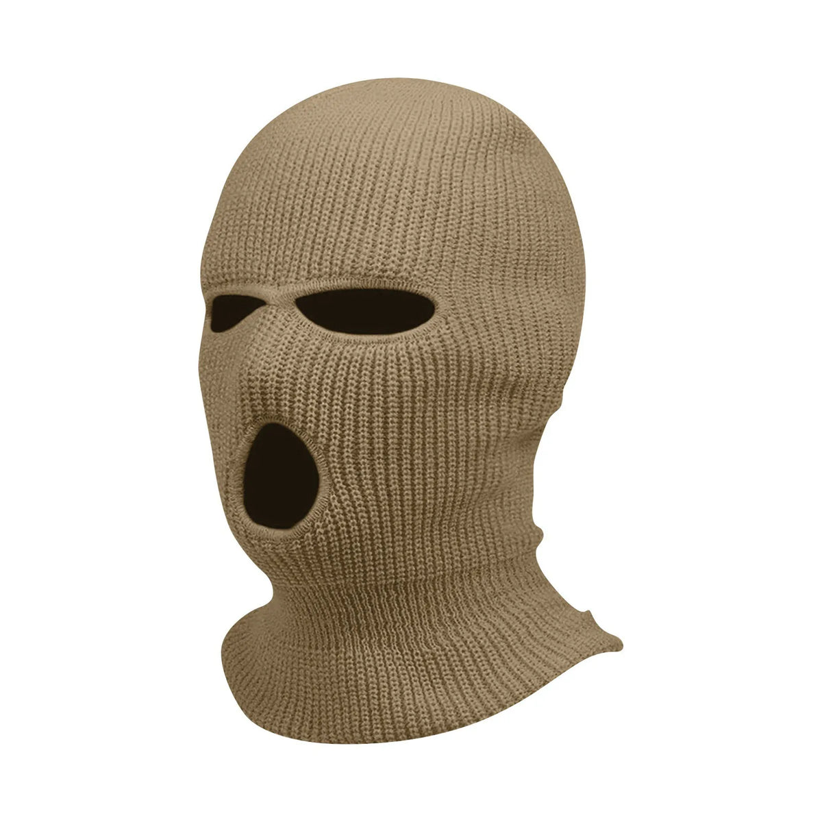 3 Hole Balaclava Ski Mask Windproof Knit Winter Face Cover