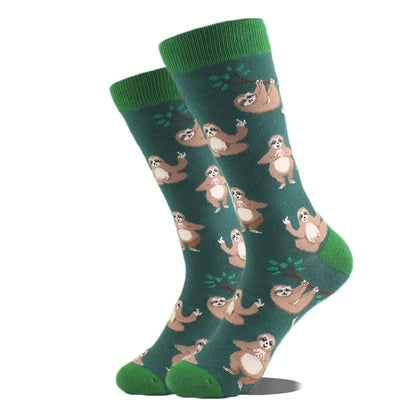 Men's Funny Socks, Novelty Cotton Crew Socks, Crazy Designs