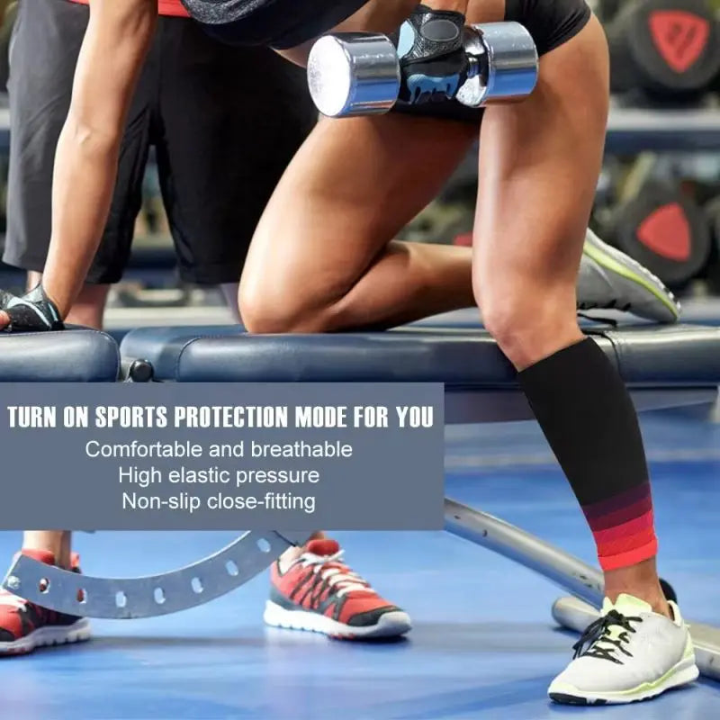 Compression Calf Sleeves 20-30mmHg for Running & Shin Support