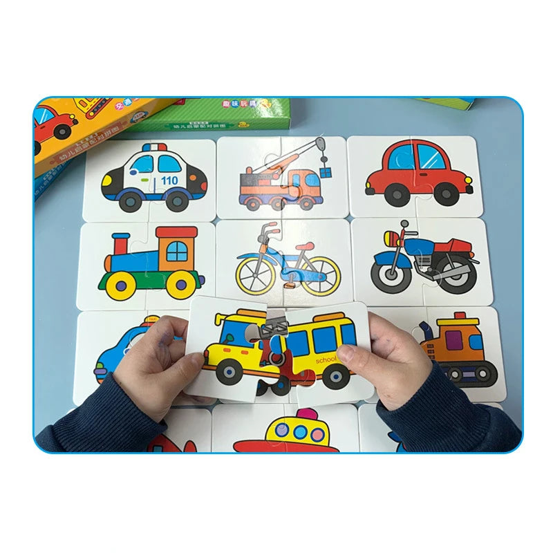 Montessori Matching Cards, Educational Puzzle Toy for Toddlers