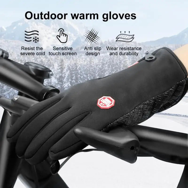 Winter Gloves for Men, Waterproof Touchscreen Windproof Gloves