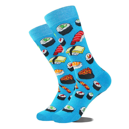 Men's Funny Socks, Novelty Cotton Crew Socks, Crazy Designs