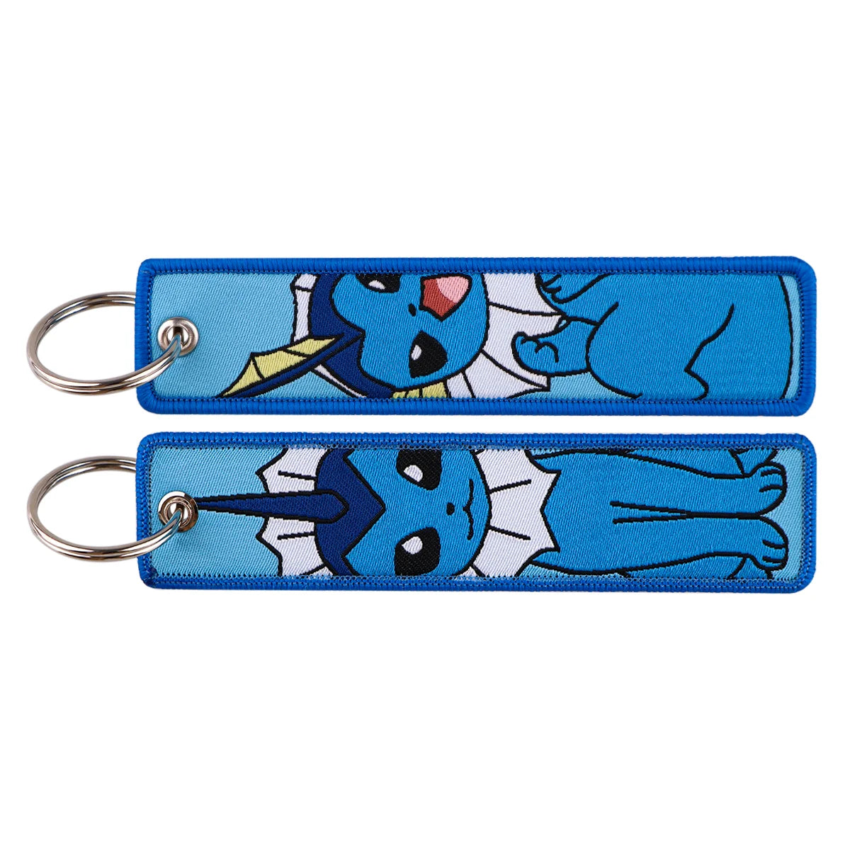 Embroidered Keychain Double-Sided Key Fob for Car & Motorcycle