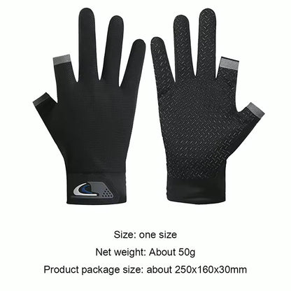 Fishing Gloves Fingerless Touchscreen Cycling Sun Protection