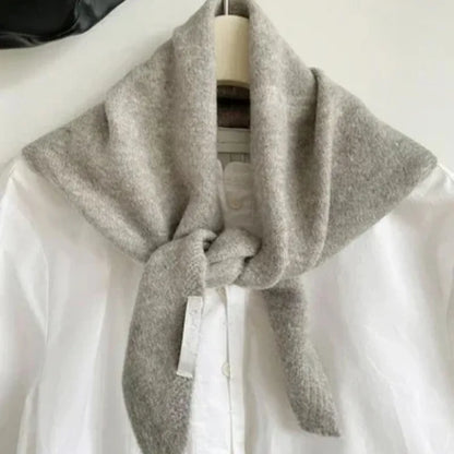 Women's Knitted Scarf Triangular Wool Blend Warm Headscarf