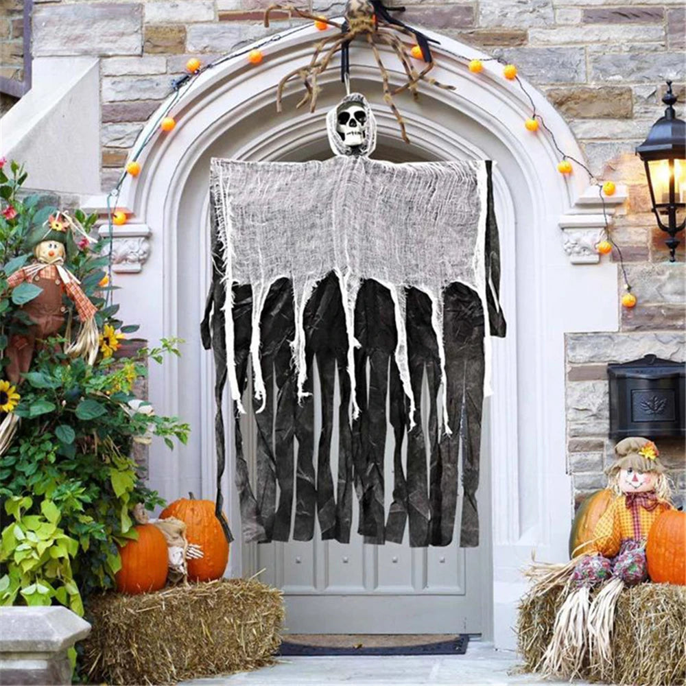 Halloween Hanging Skull Decoration, 50×90cm Horror Prop