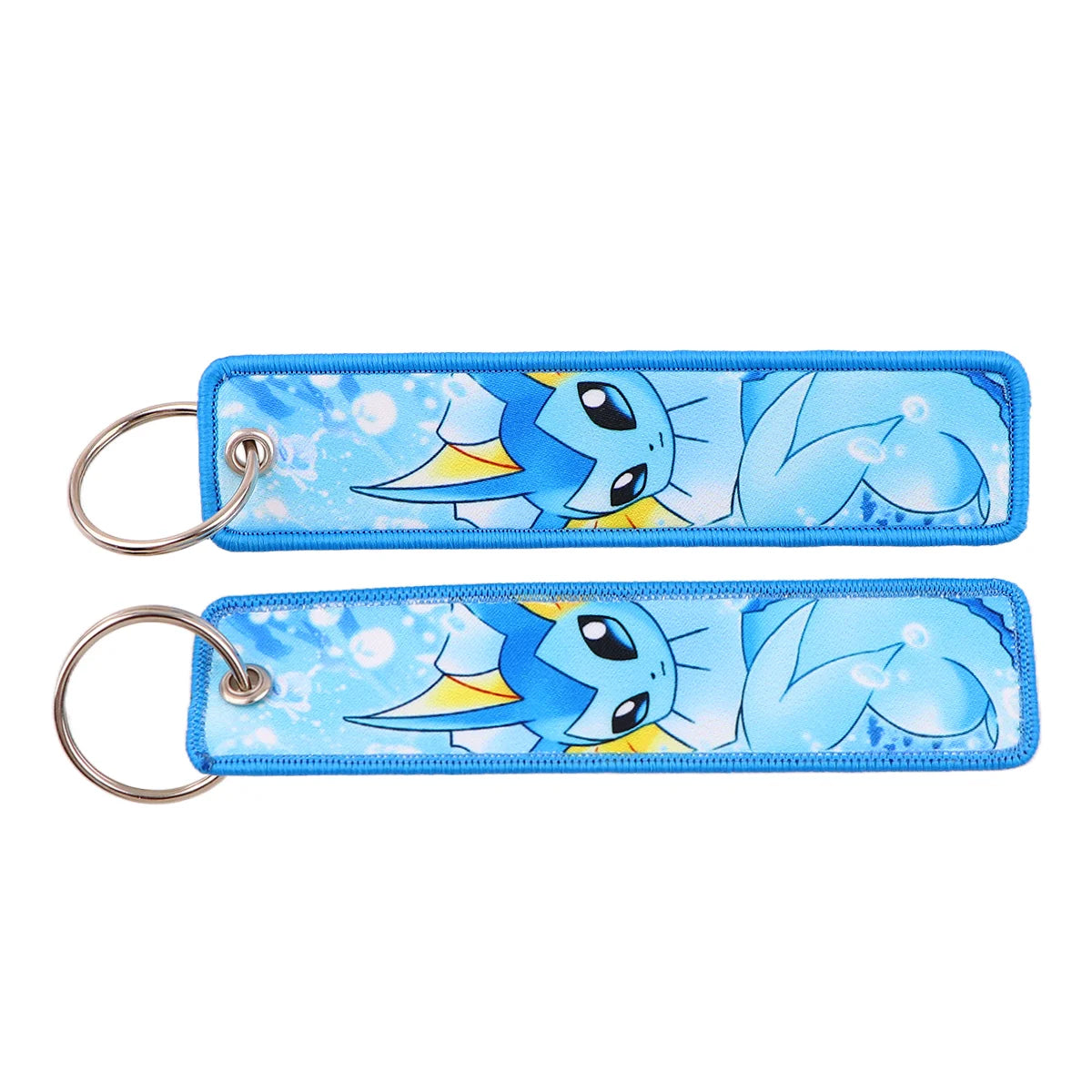 Embroidered Keychain Double-Sided Key Fob for Car & Motorcycle