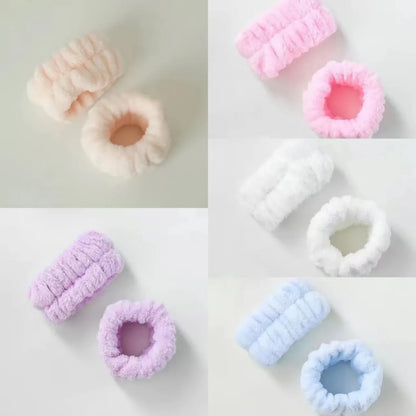 Face Wash Wristbands 2-Piece Set Water Absorbent Sweatbands