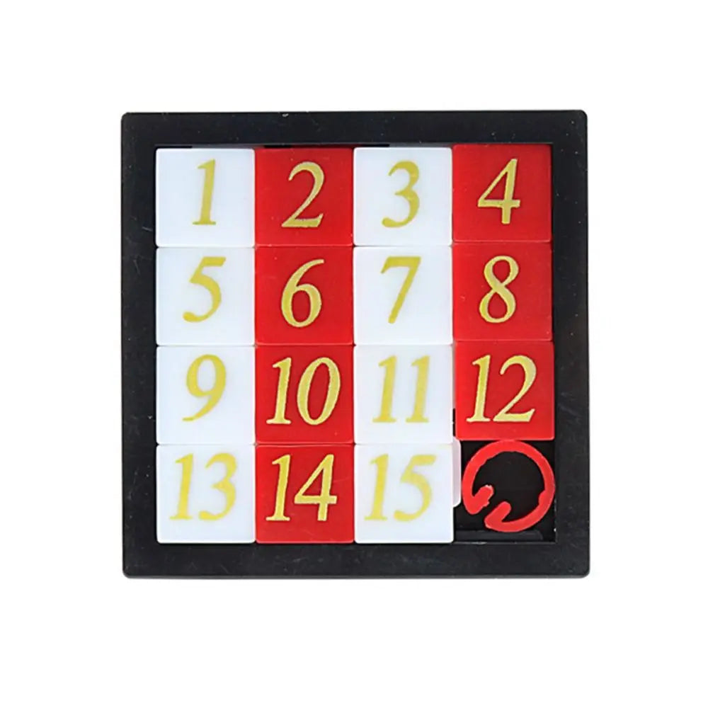 15 Tile Sliding Puzzle Number Game for Kids & Adults