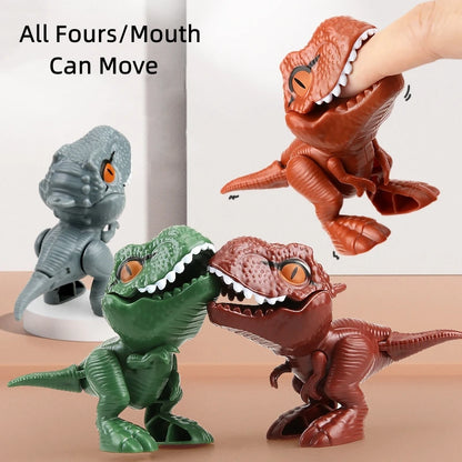 Dinosaur Finger Toy for Kids, Interactive Triceratops & T-Rex Model