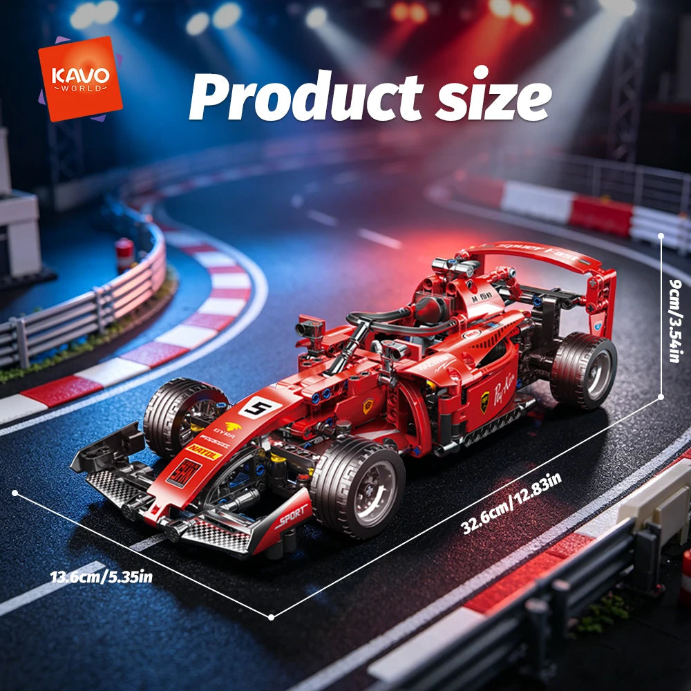 RC Car Building Set Sports Car Model Kit for Kids & Adults