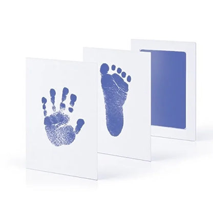 3) Optimized Title  Baby Handprint Kit with Inkless Pad & Imprint Cards for Newborns