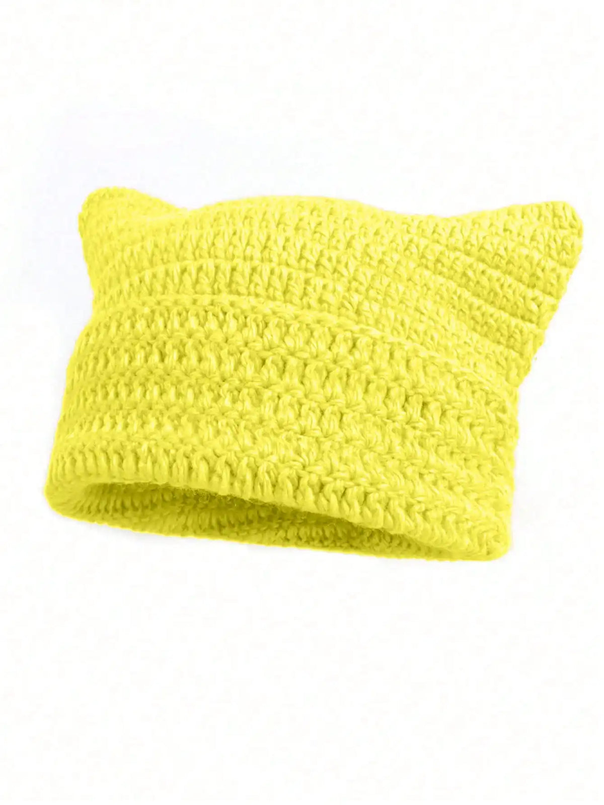 Women's Cat Ear Beanie Warm Knit Winter Hat 56-60cm