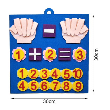 Montessori Math Toy for Toddlers – Felt Counting and Number Learning Game