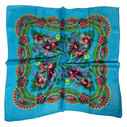 Women's Square Scarf, 70×70cm Printed Head Scarf and Bandana