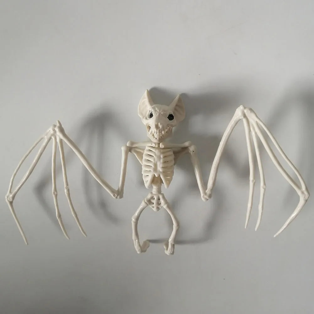 Halloween Bat Skeleton, Creepy Plastic Skeleton Decoration