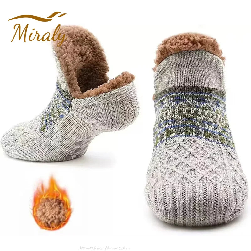 Non-Slip Socks – Warm Fleece Winter Floor Socks
