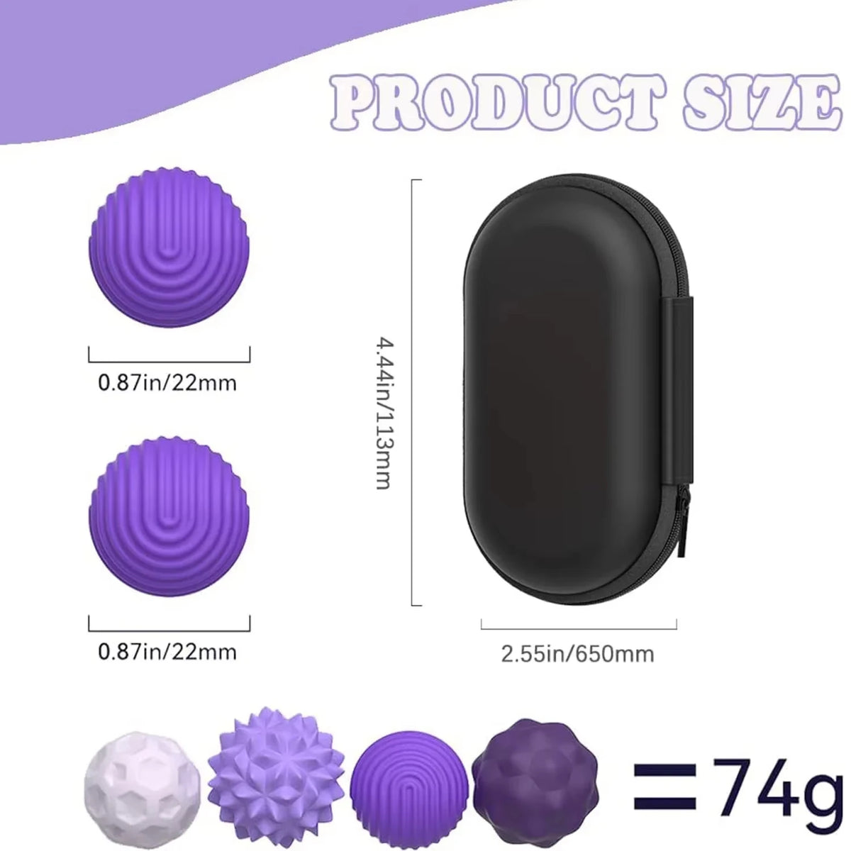 Magnetic Fidget Balls Silicone Sensory Stress Relief Toy