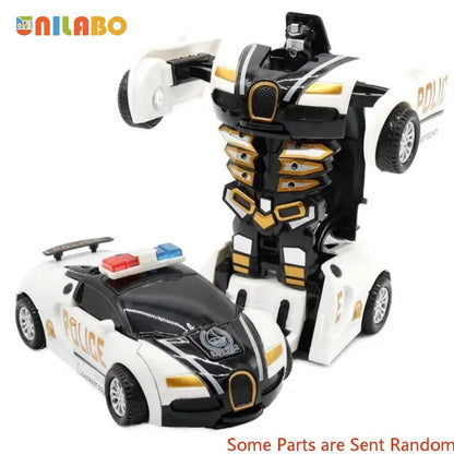 Transformable Robot Car Toy No Battery Educational Toy for Kids